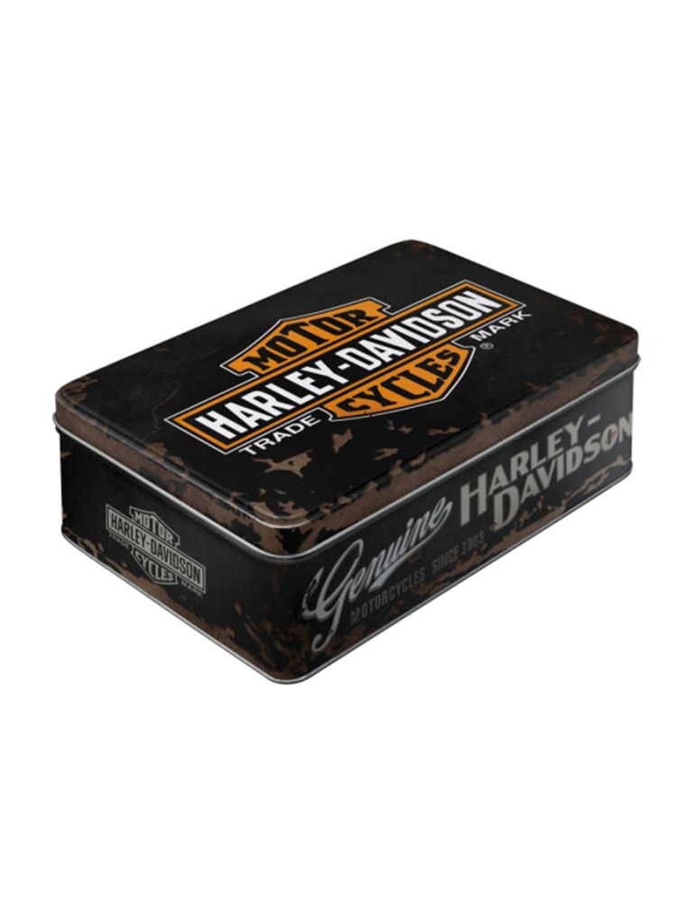 Plechová dóza plochá - Harley-Davidson