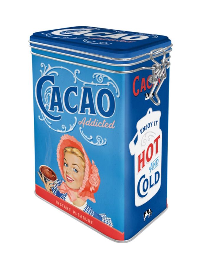 Plechová dóza s klipem - Cacao