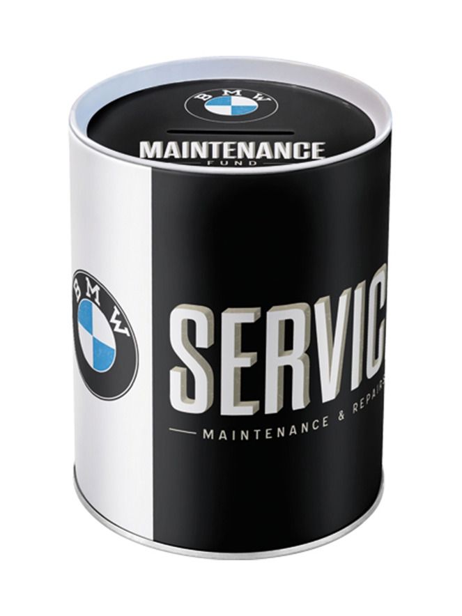 Plechová kasička - BMW Service