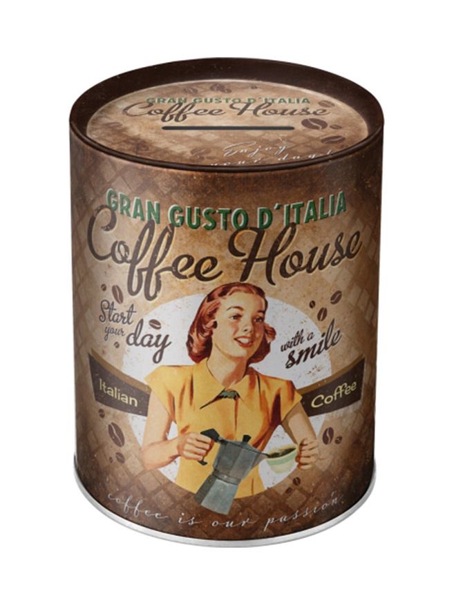 Plechová kasička - Coffee Fund