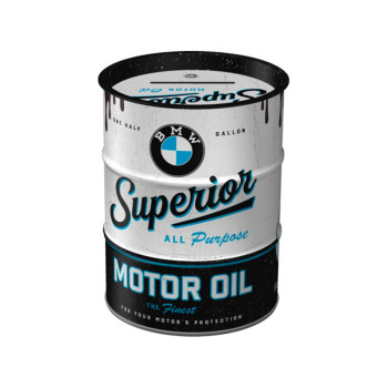 Plechová kasička barel: BMW Superior Motor Oil