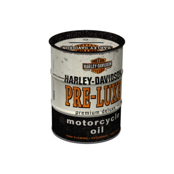 Plechová kasička barel: Harley-Davidson Pre-Luxe