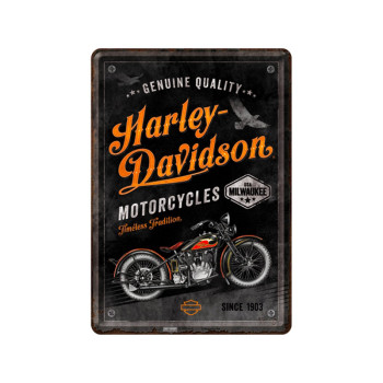 Plechová pohlednice - Harley-Davidson Timeless Tradition