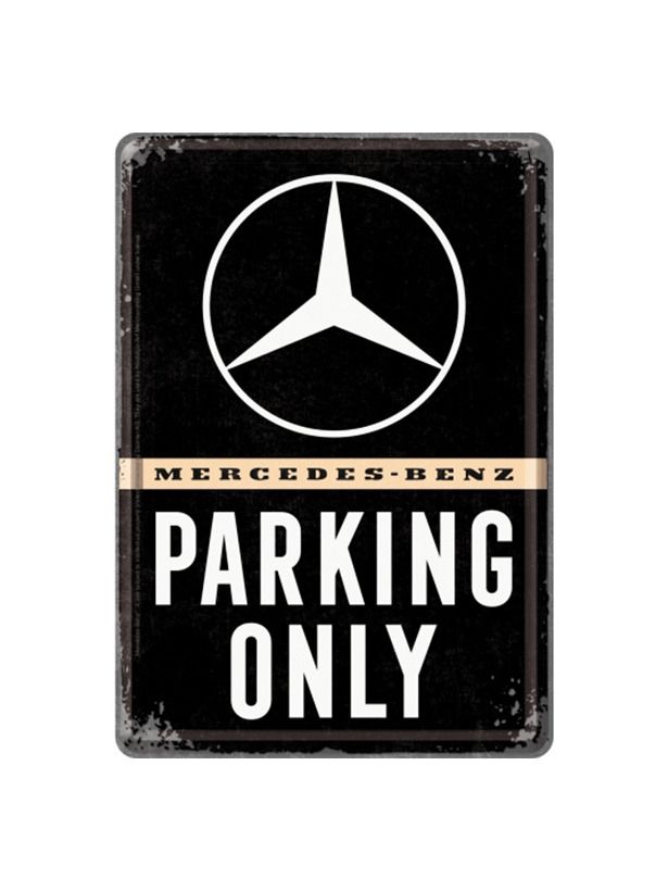 Plechová pohlednice - Mercedes-Benz Parking Only