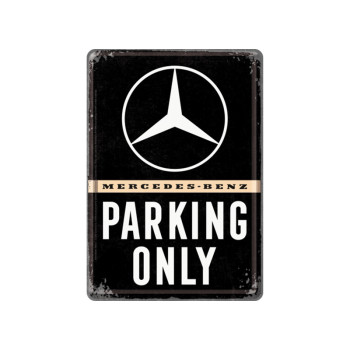 Plechová pohlednice - Mercedes-Benz Parking Only