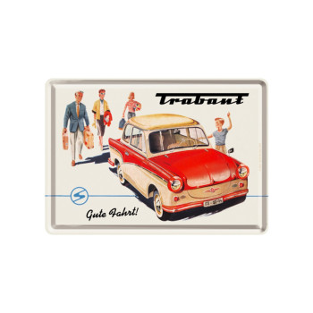Plechová pohlednice - Trabant (1)