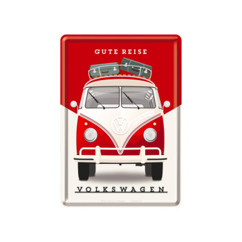 Plechová pohlednice - Volkswagen (Gute Reise)