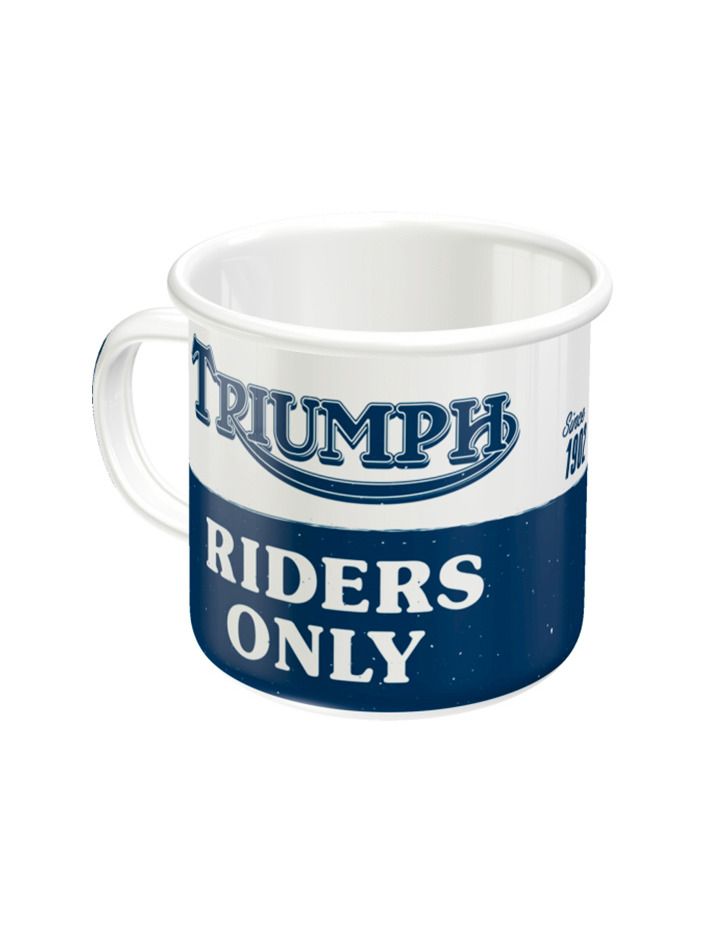 Plechový hrnek - Triumph Riders Only