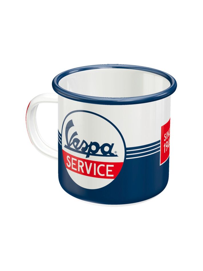 Plechový hrnek - Vespa Service