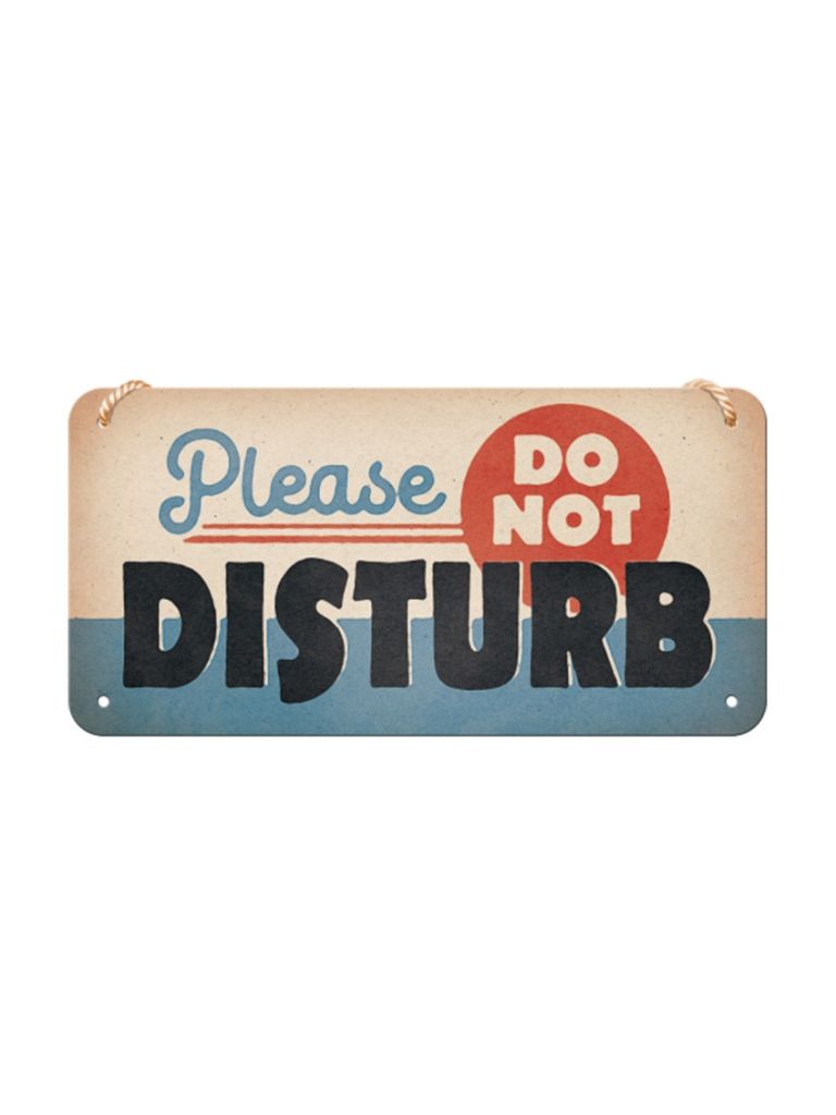 Závěsná cedule: Do Not Disturb - 20x10 cm