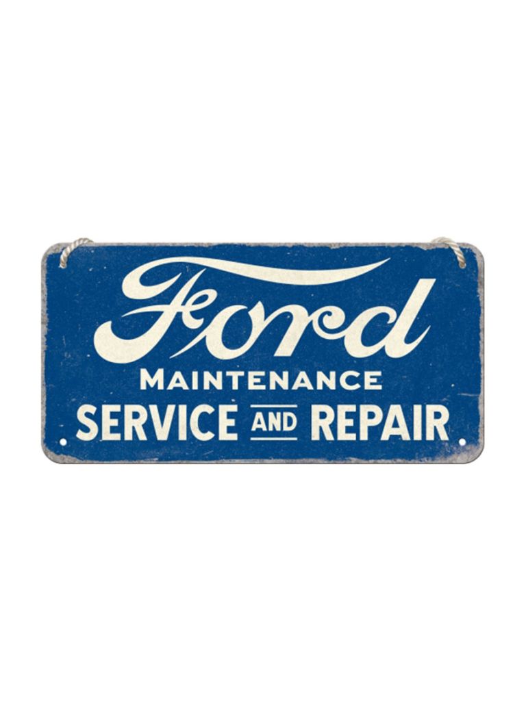 Závěsná cedule: Ford Service & Repair - 20x10 cm