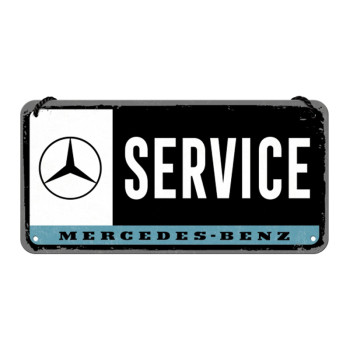 Závěsná cedule: Mercedes-Benz Service - 10x20 cm