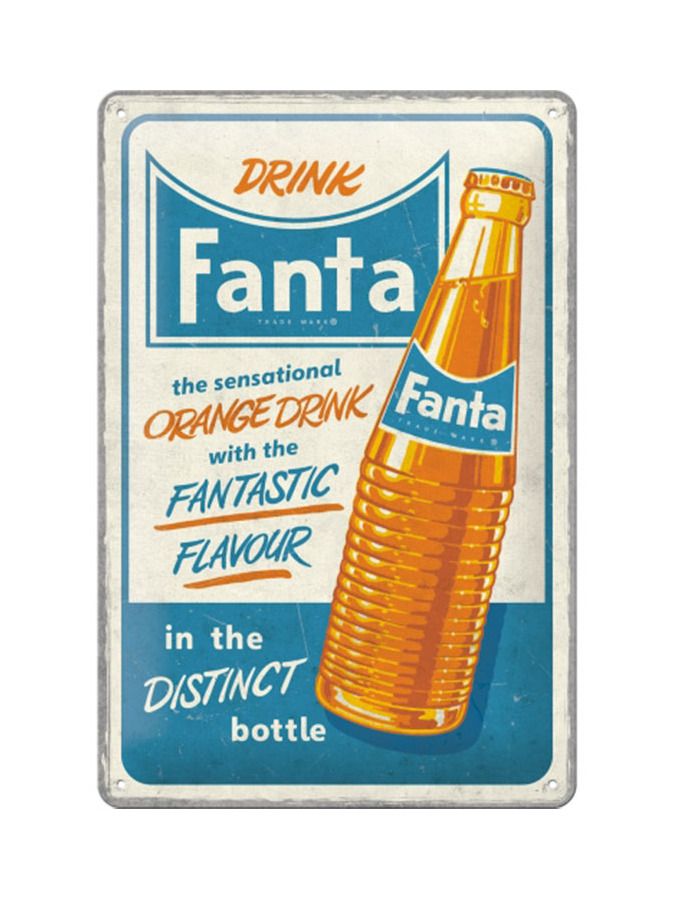 Plechová cedule Fanta Retro 20x30cm