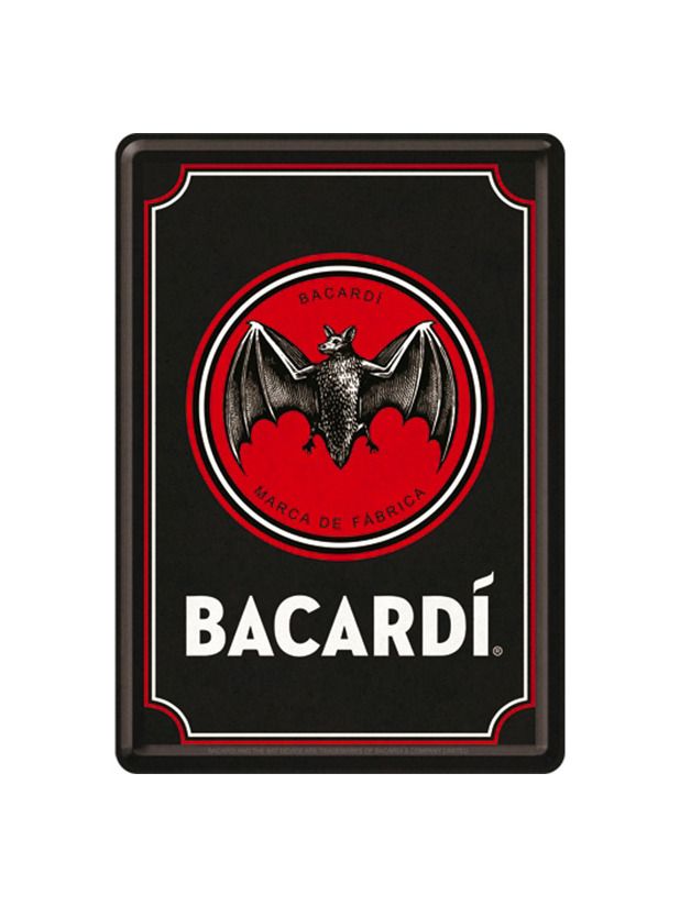 Plechová pohlednice - Bacardi