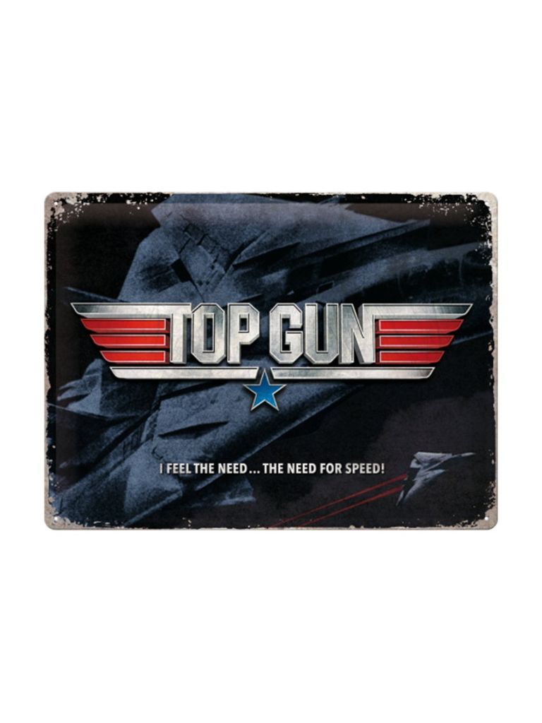 Plechová cedule: Top Gun The Need for Speed - 40x30 cm