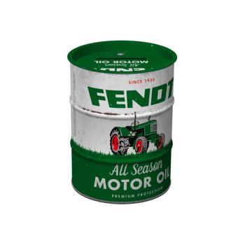 Plechová kasička barel: Fendt All Season Motor Oil