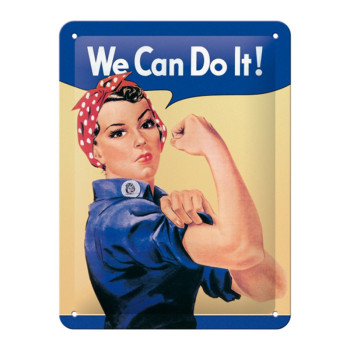 Plechová cedule: We Can Do It! - 20x15 cm