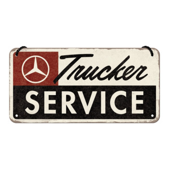 Závěsná cedule: Mercedes-Benz Trucker Service - 20x10 cm