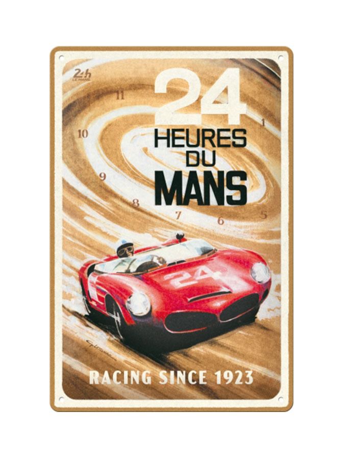 Plechová cedule: 24h Le Mans - Red Car 1963) - 20x30 cm