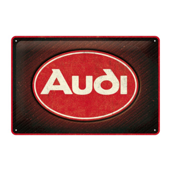 Plechová cedule: Audi Red Shine - 30x20 cm