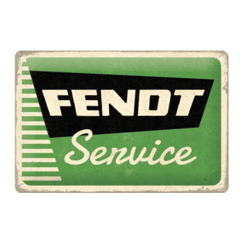 Plechová cedule: Fendt Service - 30x20 cm