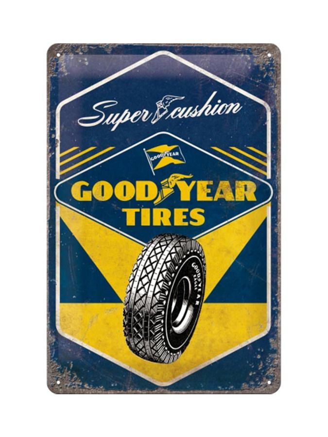Plechová cedule: Good Year Tires  - 30x20 cm