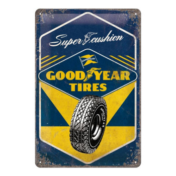Plechová cedule: Good Year Tires  - 30x20 cm