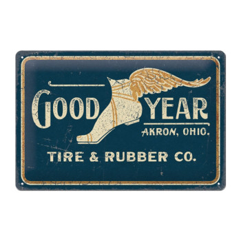 Plechová cedule: Goodyear 1901 - 30x20 cm