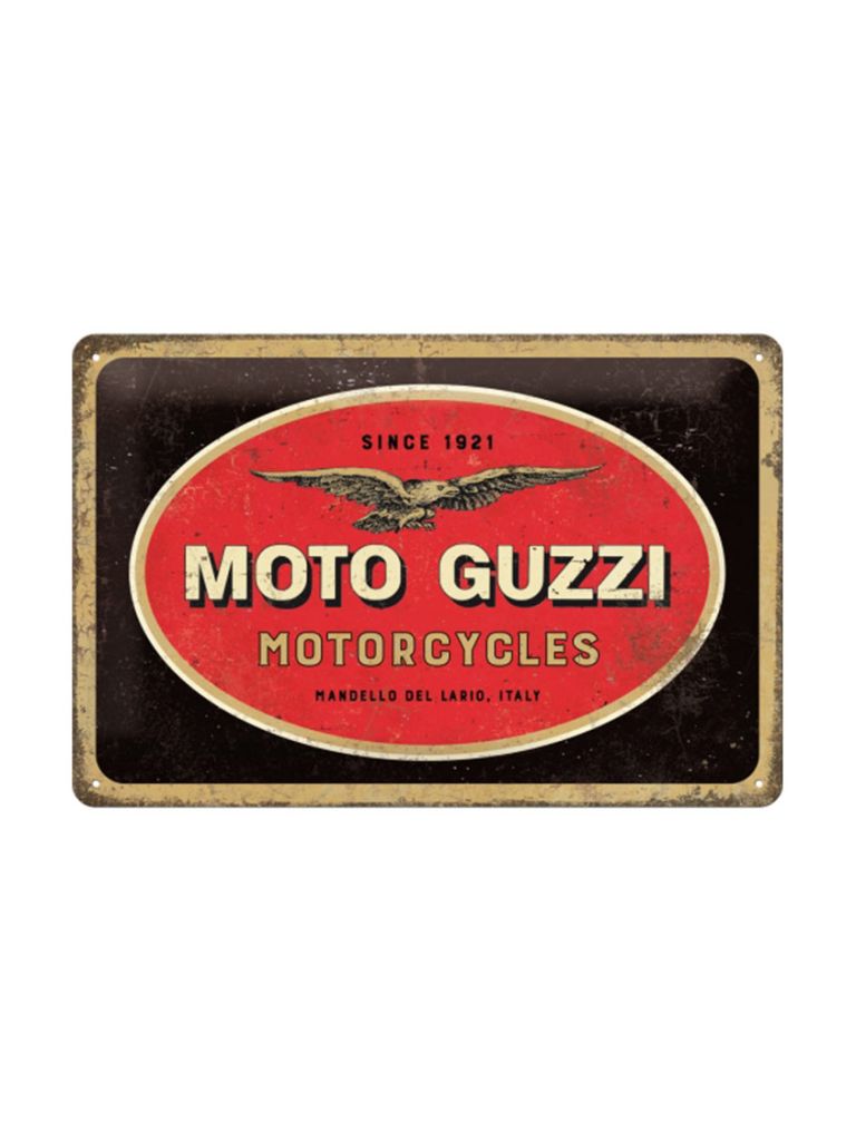 Plechová cedule: Moto Guzzi - 30x20 cm