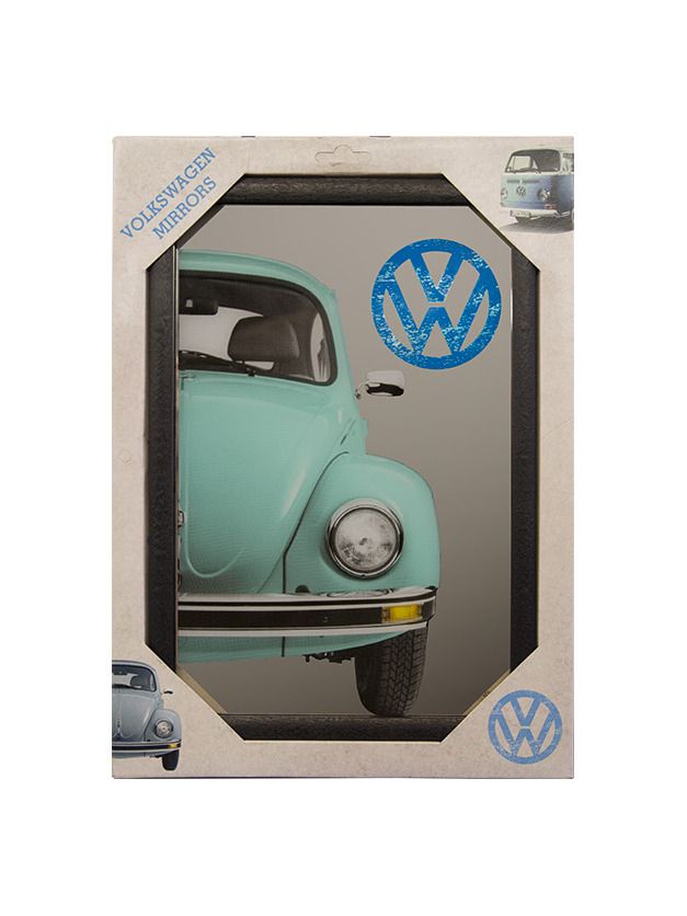 Zrcadlový obraz VW Beatle turquoise