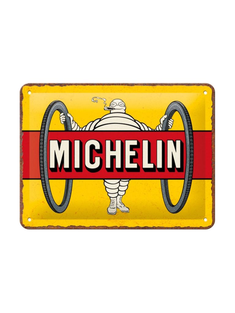 Cedule 15x20 NAH 0067 Michelin Tyres Bibendum Yellow NA26299