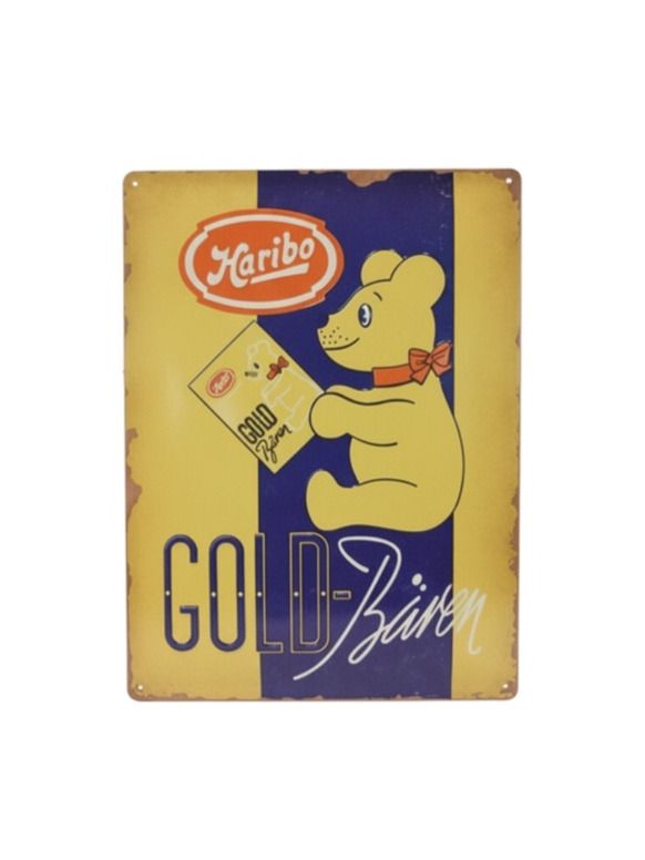 Cedule 30x40 NAL 0124 HARIBO Goldbären Vintage Gold NA23365