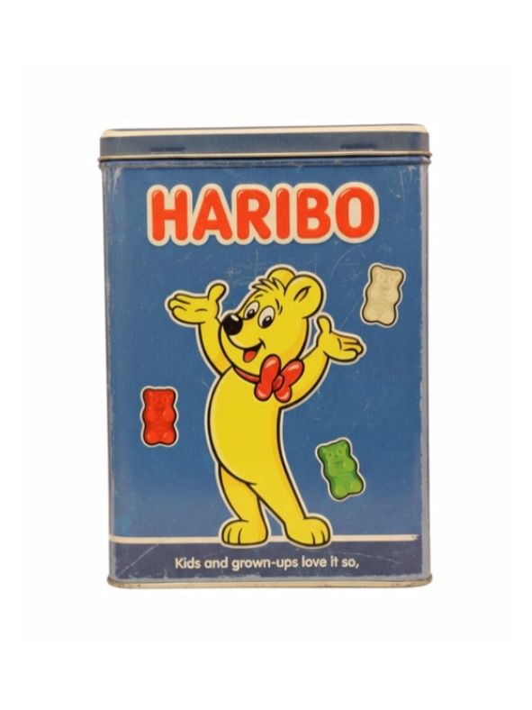 Plechová dóza L NAP 0034 HARIBO Enjoy the Taste blue NA30167