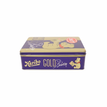 Plechová dóza plochá NAQ 0031 HARIBO Goldbären Vintage Gold NA30765 - 2