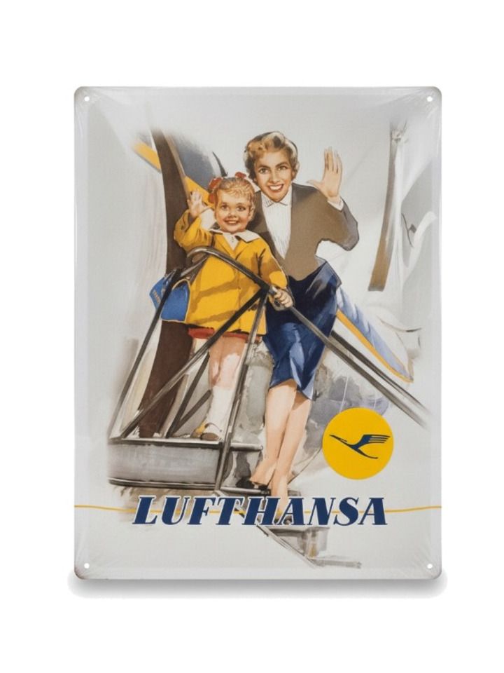 Blechschild 30x40 cm Lufthansa