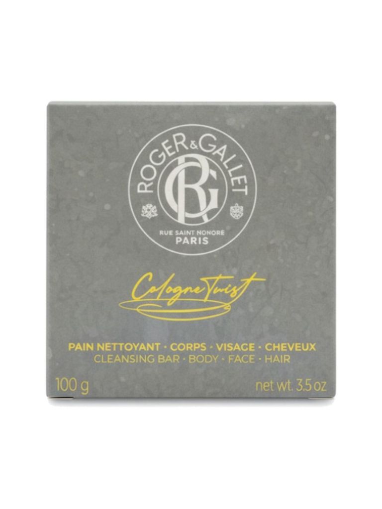 Roger & Gallet Cologne Twist 3v1 čisticí tuhé mýdlo na tělo, obličej a vlasy 100 g