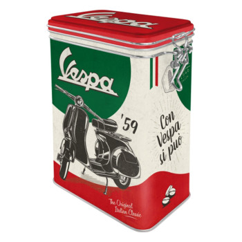 Plechová dóza s klipem - Vespa (The Italian Classic)