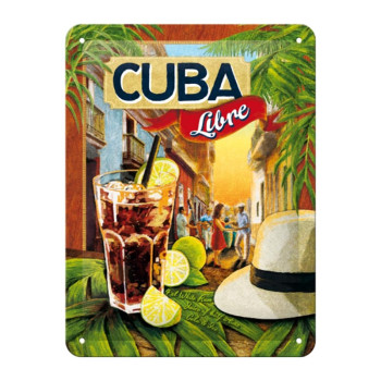 Plechová cedule: Cuba Libre - 20x15 cm