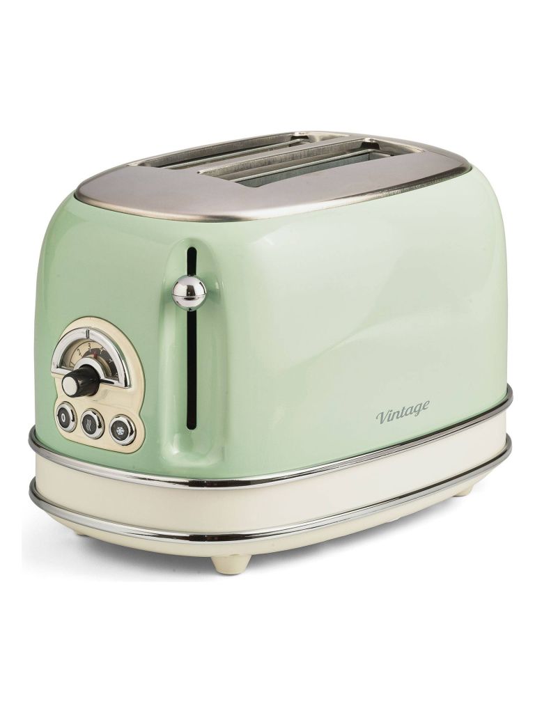 Vintage Bread Toaster zelený