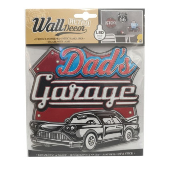 Retro Wall Decor svítící samolepka