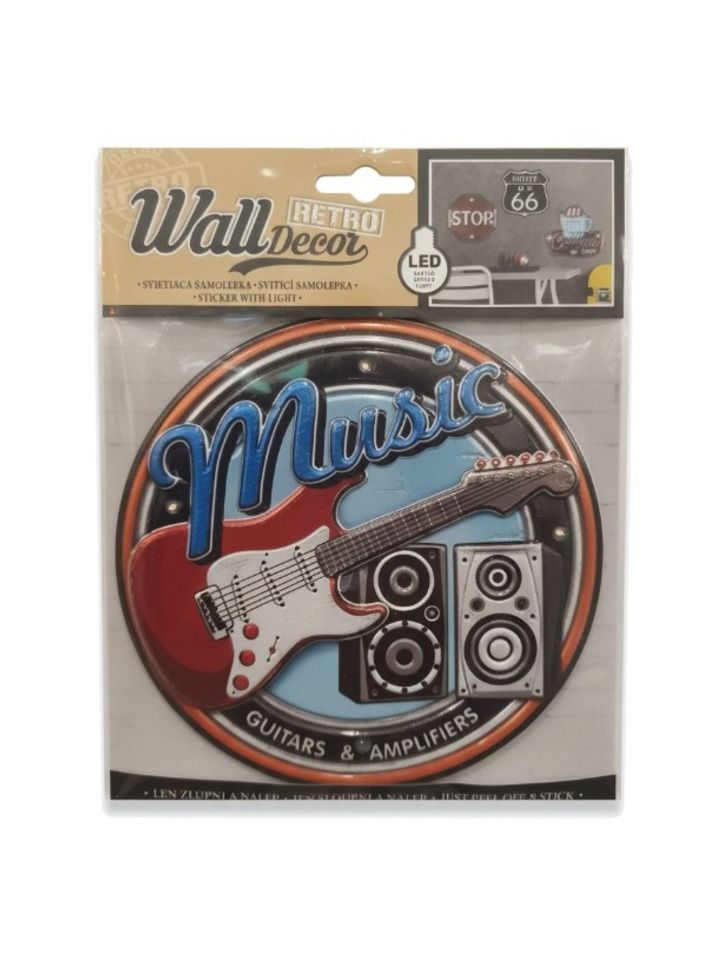 Retro Wall Decor svítící samolepka
