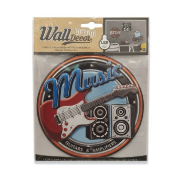 Retro Wall Decor svítící samolepka
