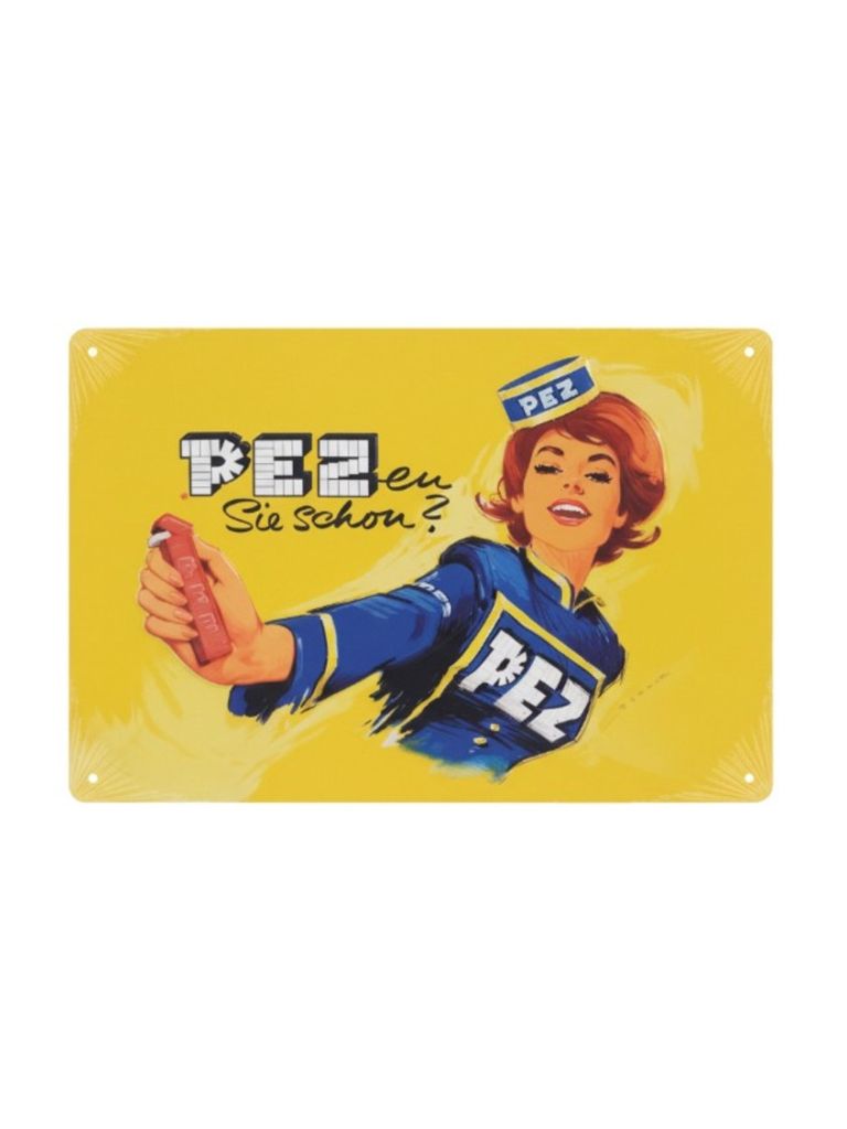 Plechová cedule PEZ Sie schön 20x30cm