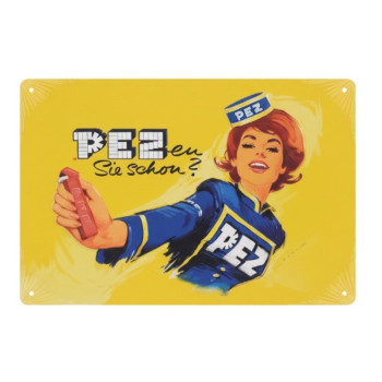 Plechová cedule PEZ Sie schön 20x30cm