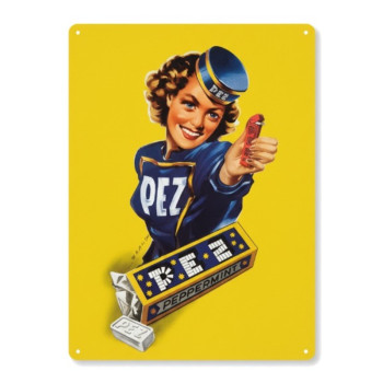 Plechová cedule PEZ Peppermint 30x40cm