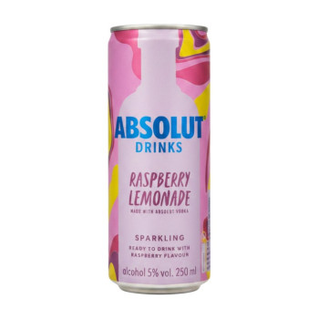 Absolut RTD Vodka&Raspberry Lemonade 0,25 l 5% plech
