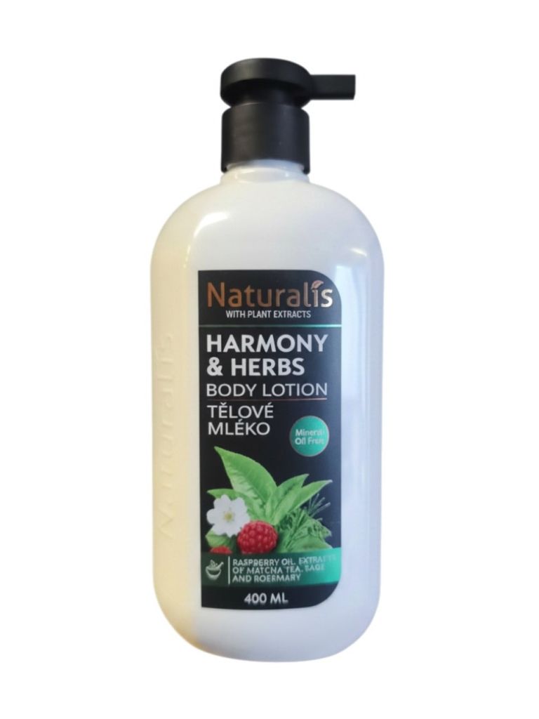 Naturalis tělové mléko Harmony and Herbs 400 ml