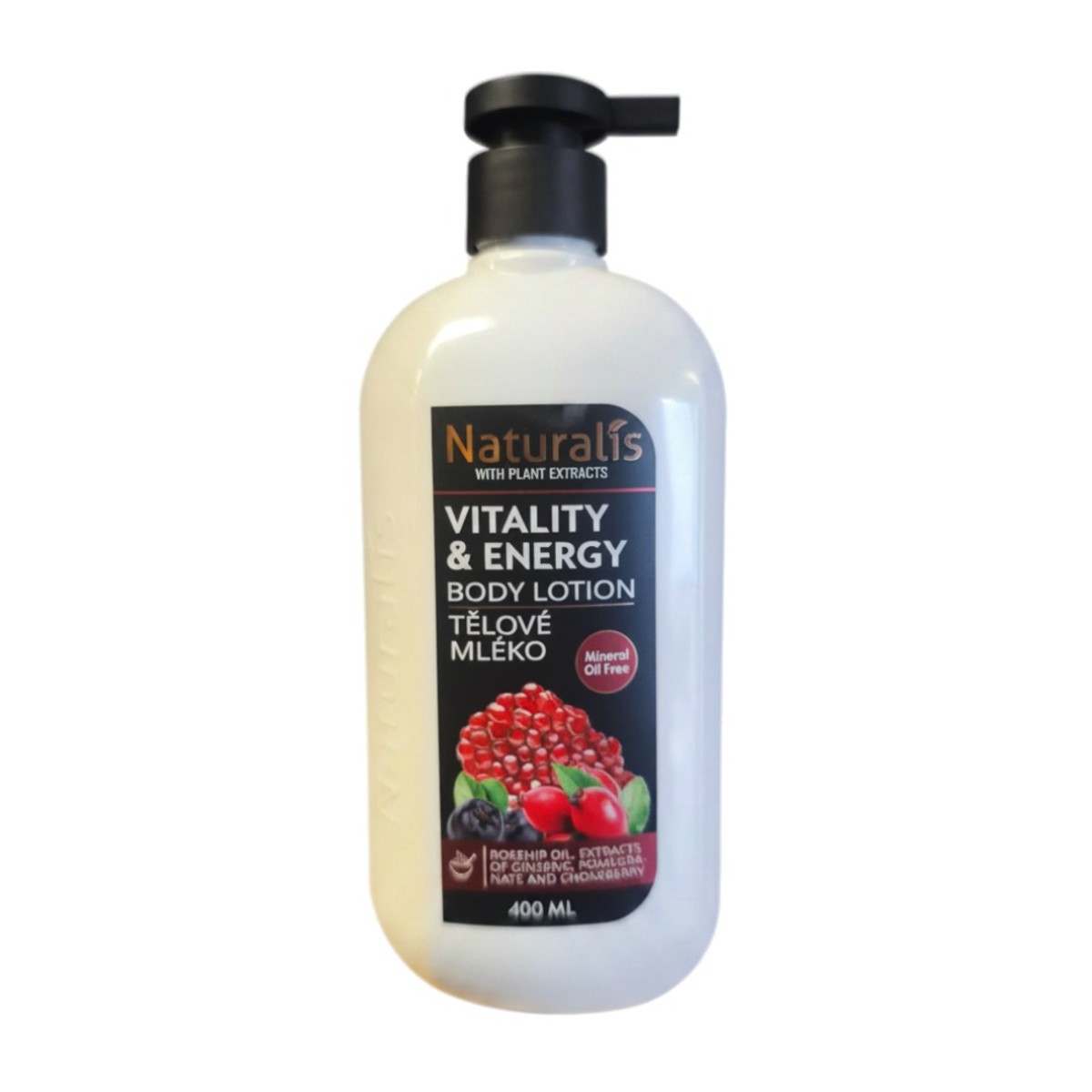 Naturalis tělové mléko Vitality and Energy 400 ml