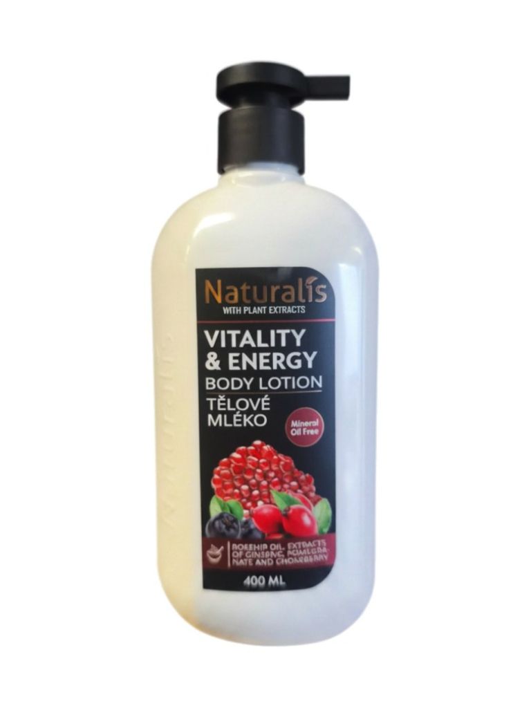 Naturalis tělové mléko Vitality and Energy 400 ml