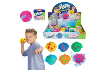 Míček z měkké houby do vody 6cm 6 barev